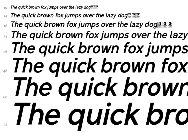 Malter Sans font waterfall
